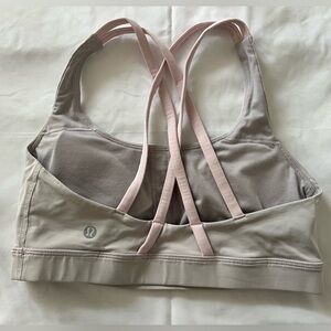 Lululemon Energy Sports Bra Grey/Light Pink
